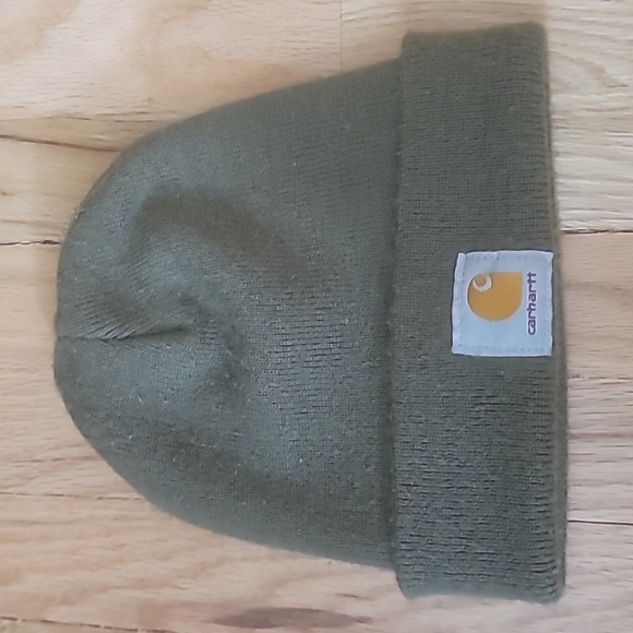 Carhartt Other - Carhartt olive green beanie hat made in USA